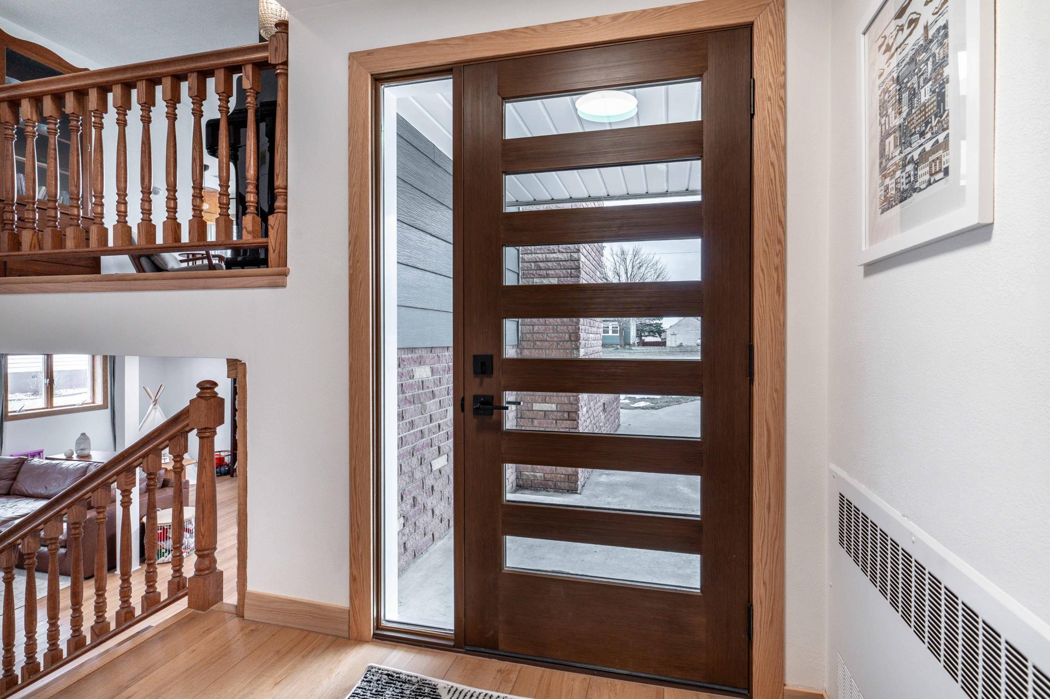 New exterior front door