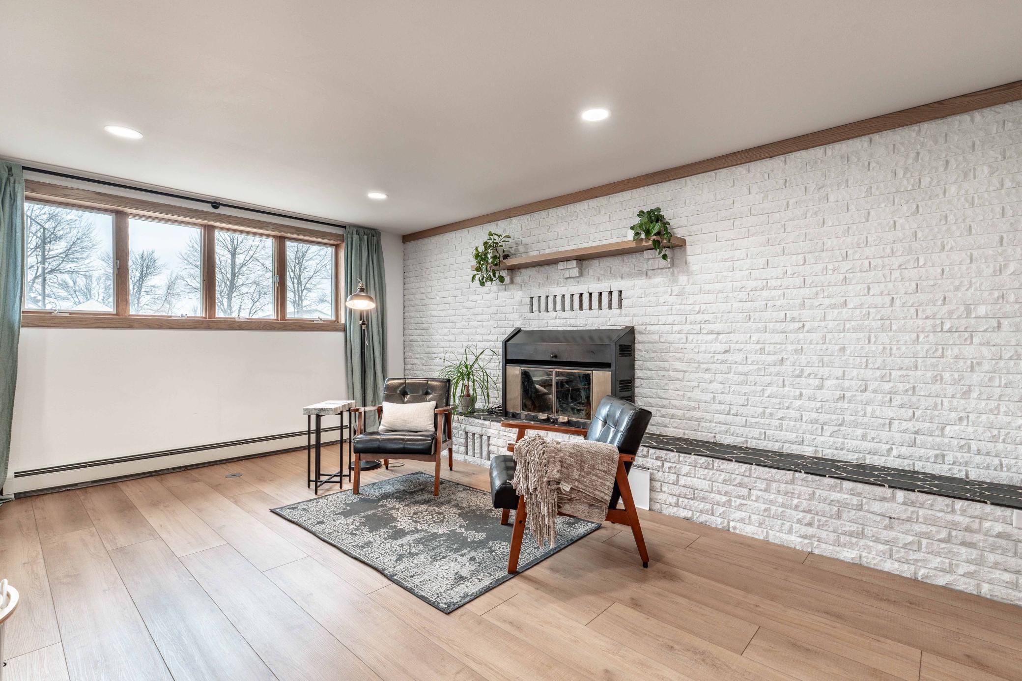 Fireplace area - Lower Level