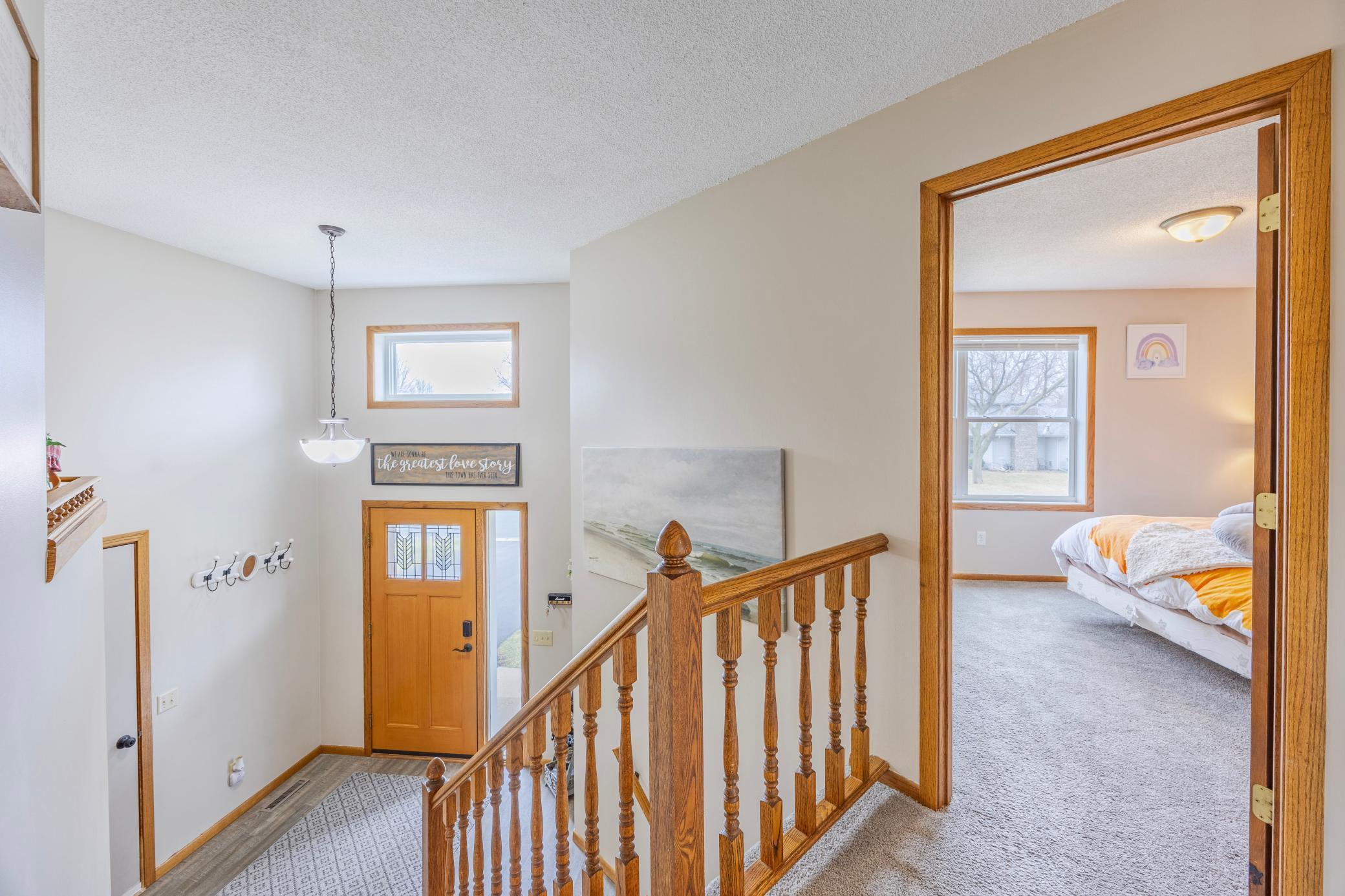 Bright and welcoming entrance way.