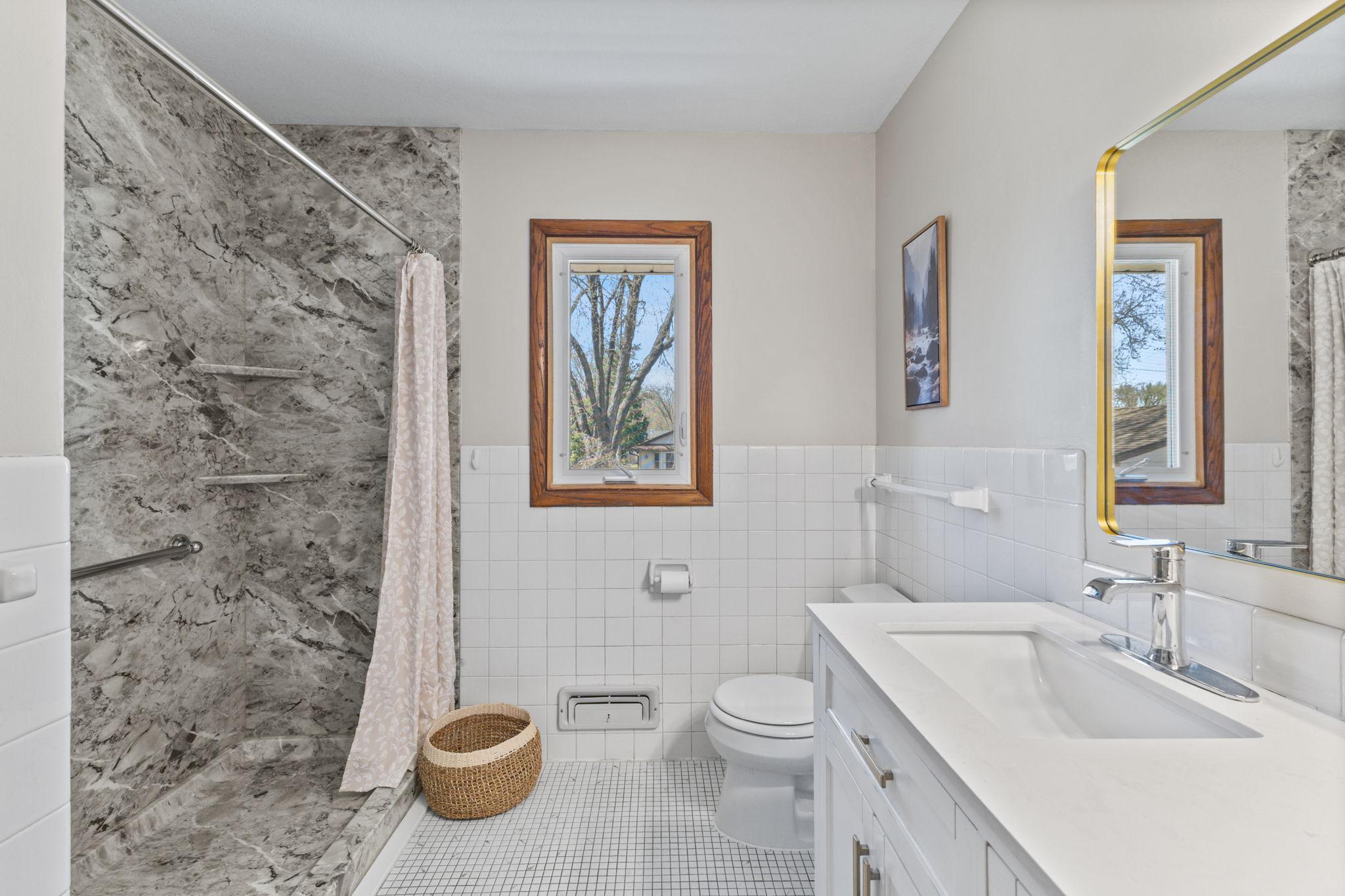 Well-maintained bathroom designed for everyday convenience