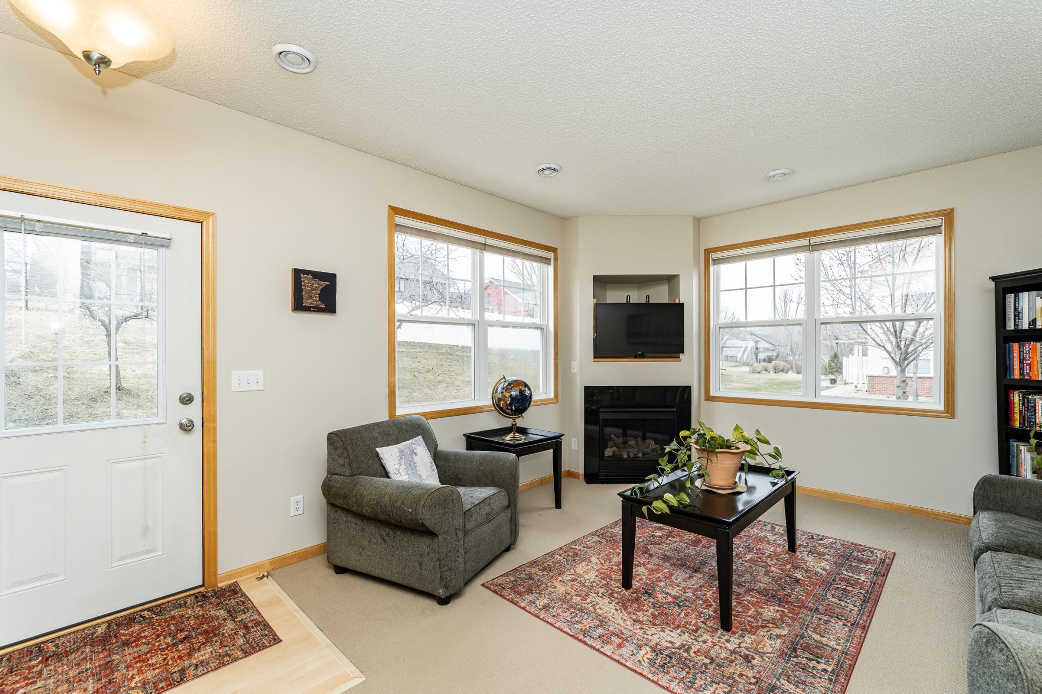 Gas Fireplace in Living Room