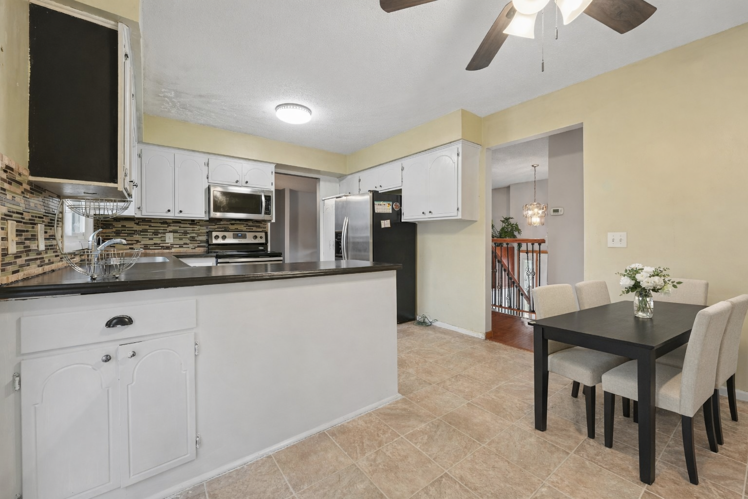 Updated kitchen with plenty of storage