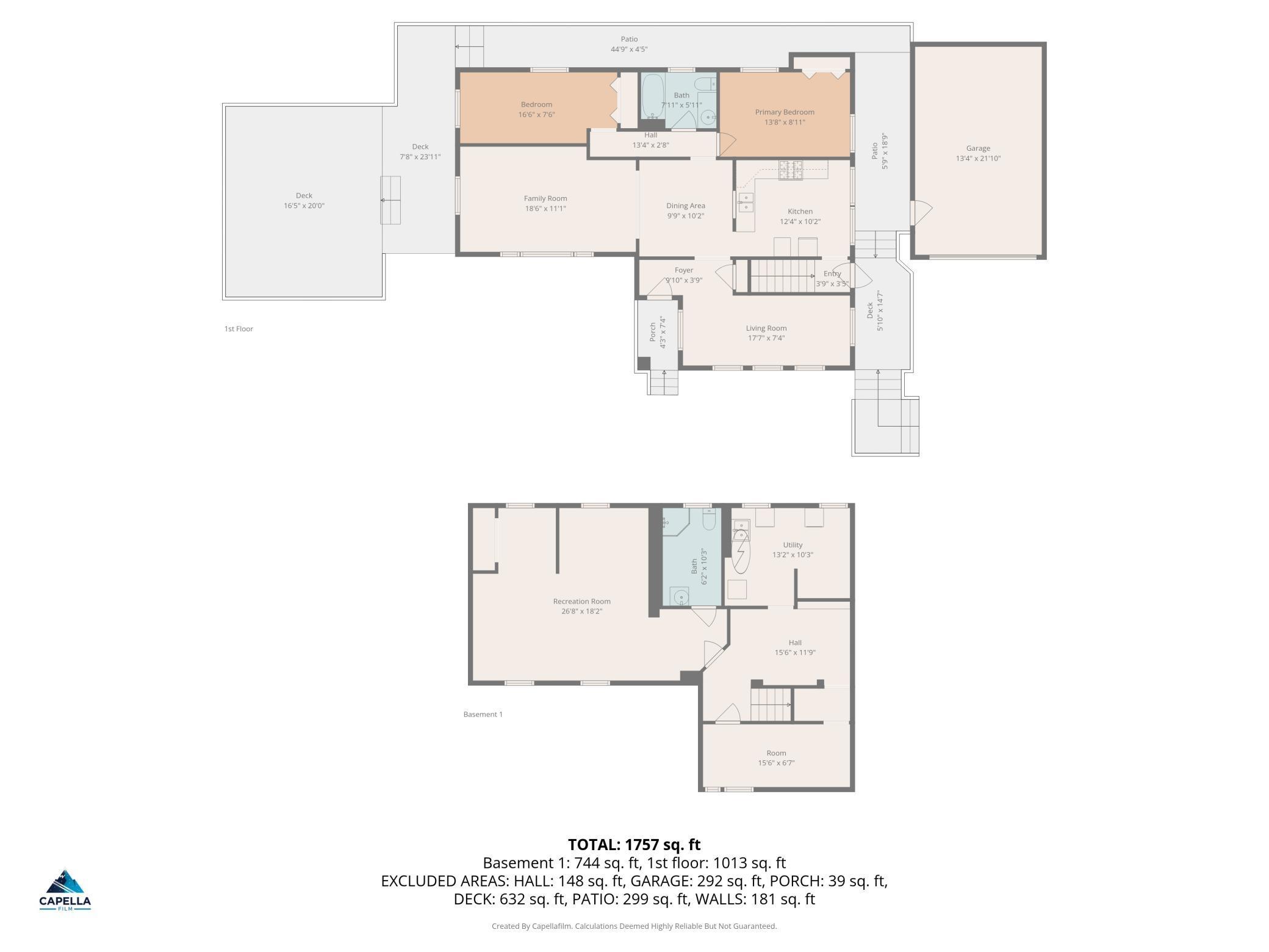 All levels floor plan