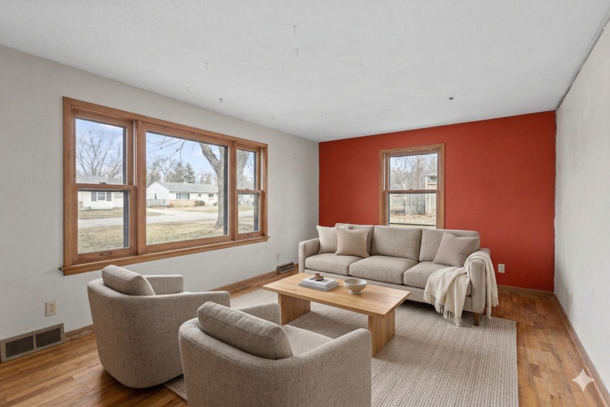 Main level: living room