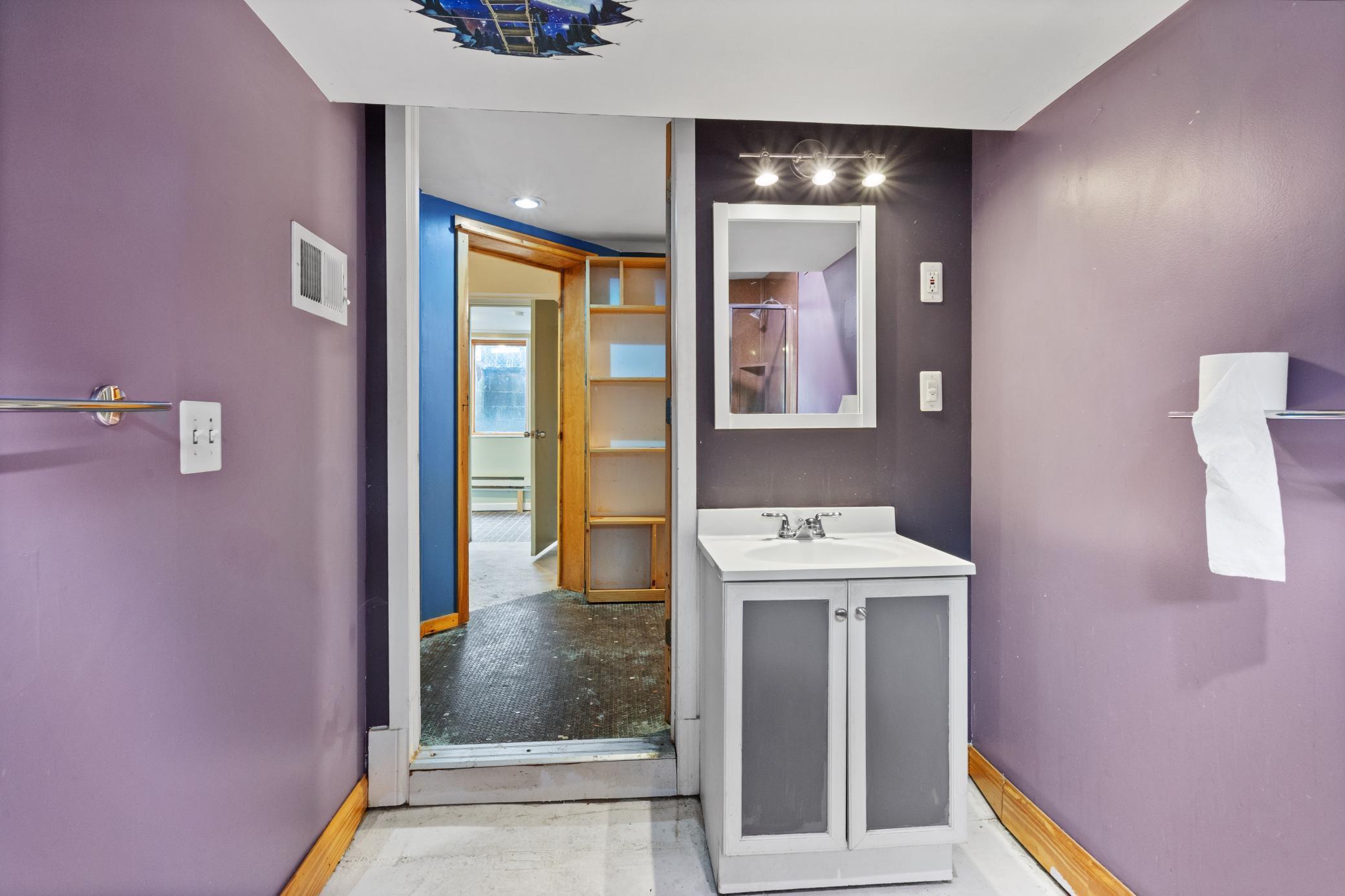 Lower level: 3/4 bathroom