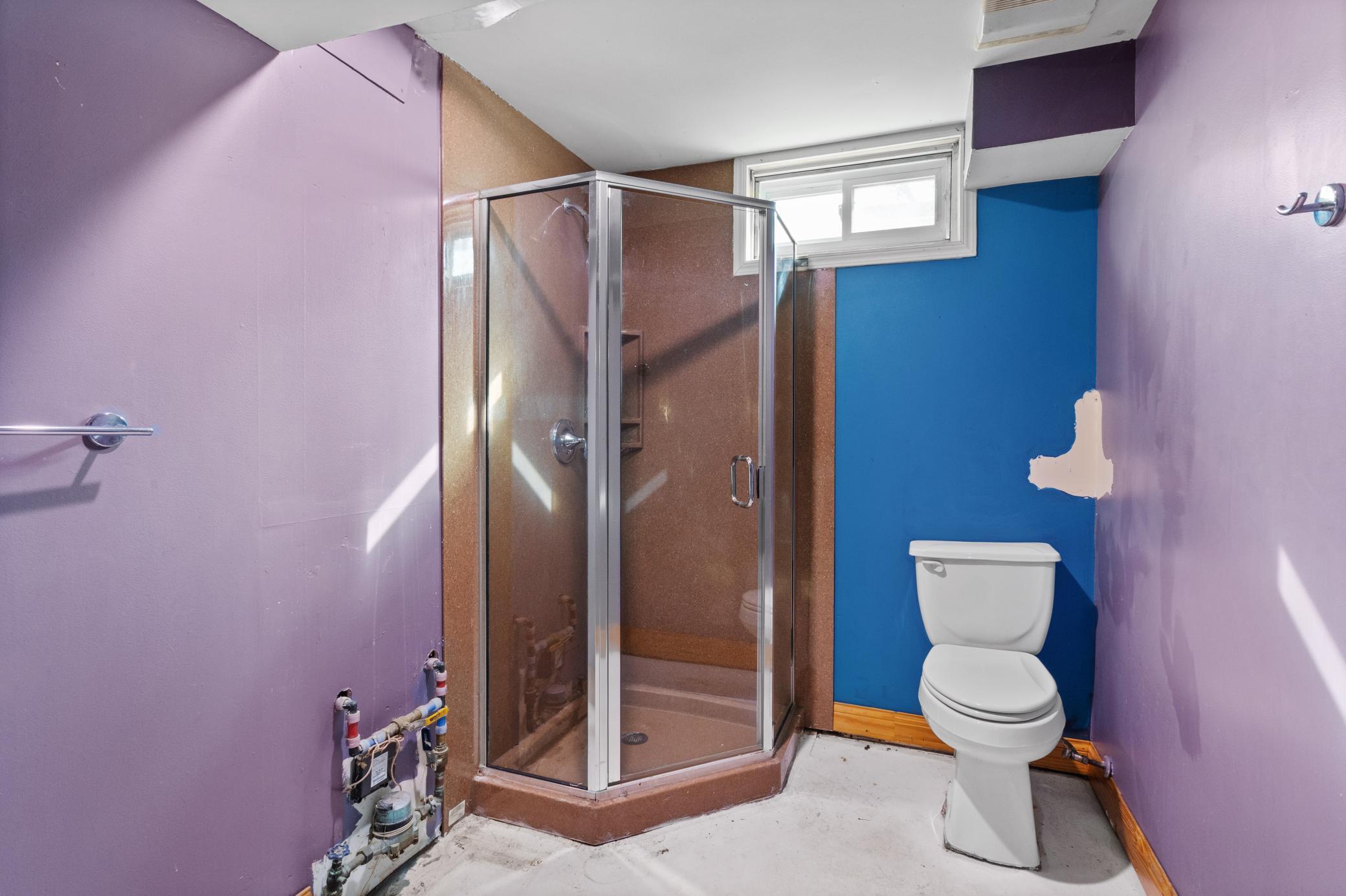 Lower level: 3/4 bathroom