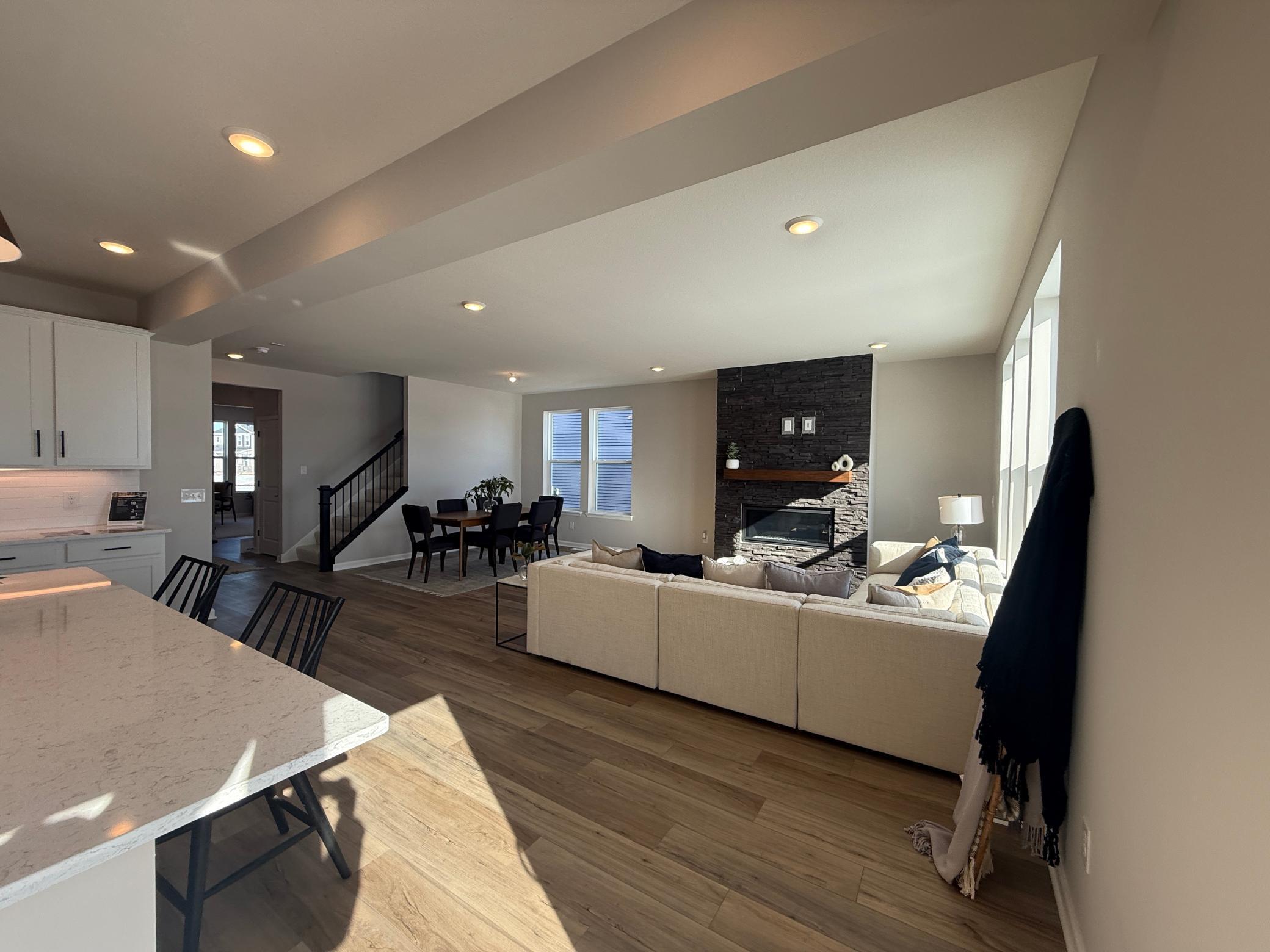 Kitchen to Gathering Room and Cafe