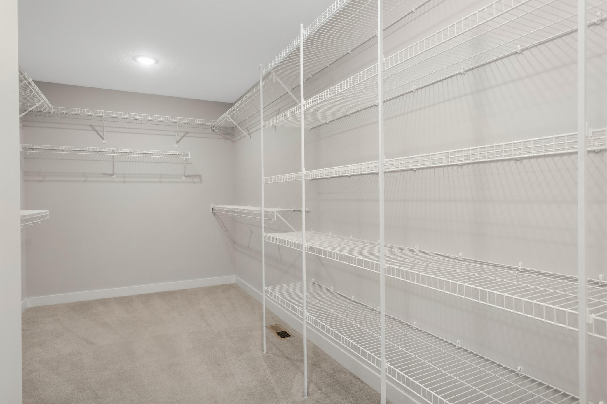 Generous Primary Closet
