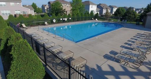Bridle Creek neighborhood park with basketball court, gazebo, playground and pool.