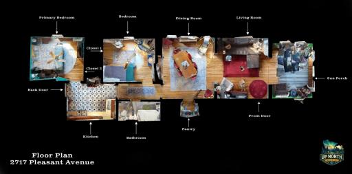 Dollhouse floor plan view.