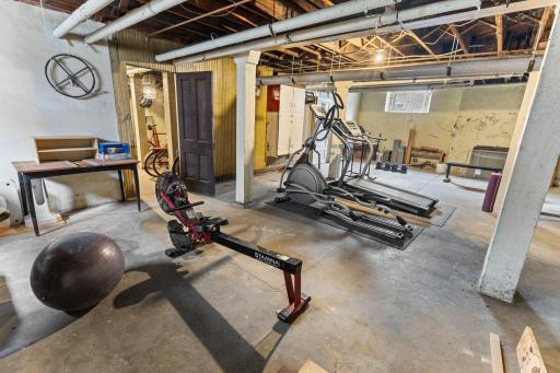 Informal "gym" for building residents to utilize.