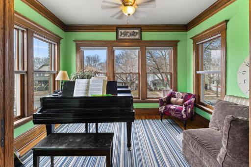 SW facing sunroom is a great space for creativity, relaxing or a bonus/office space!