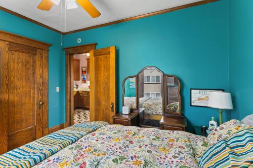 Another view of bedroom 2, looking toward kitchen.