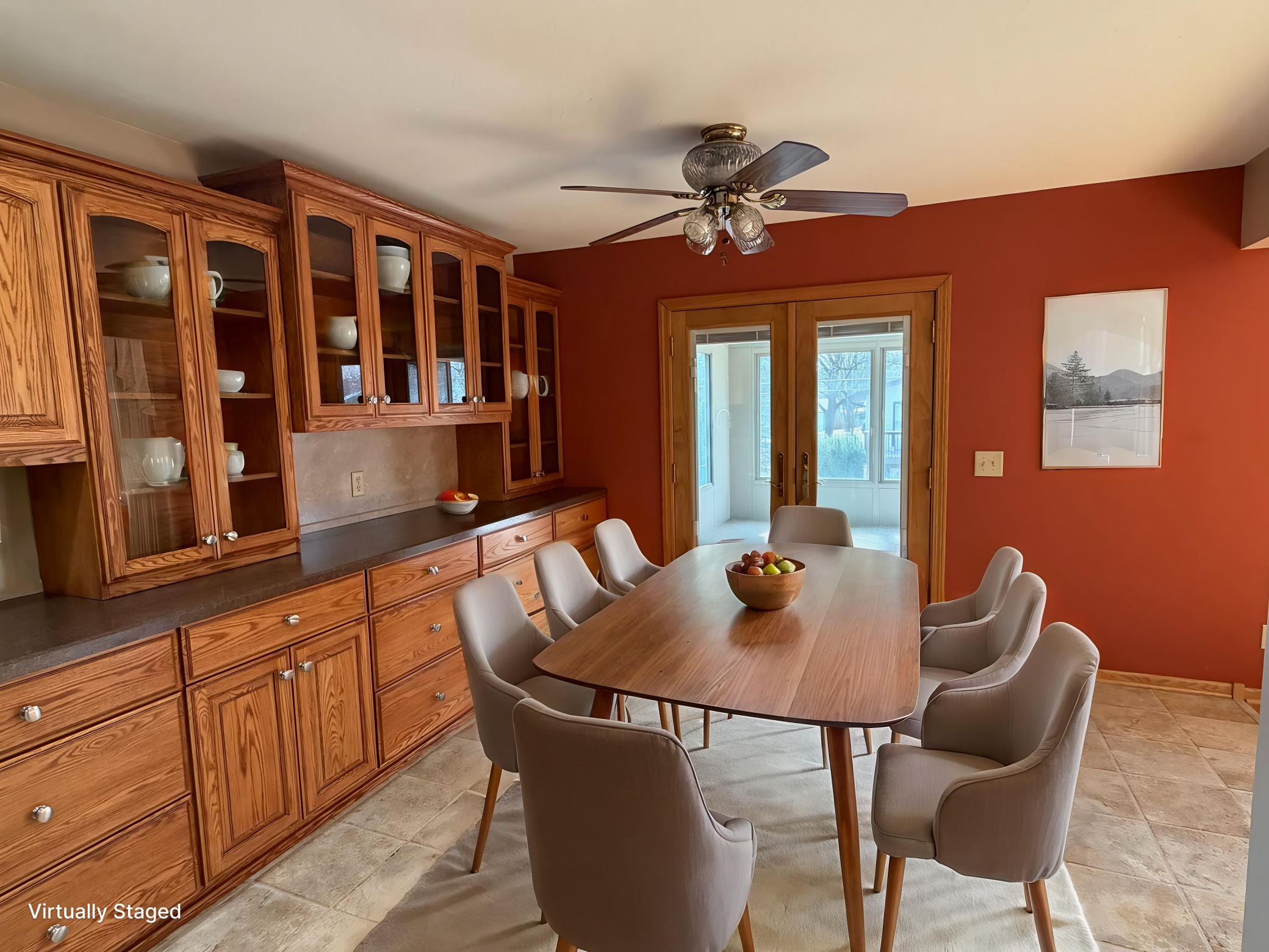 Virtually Staged Dining Room