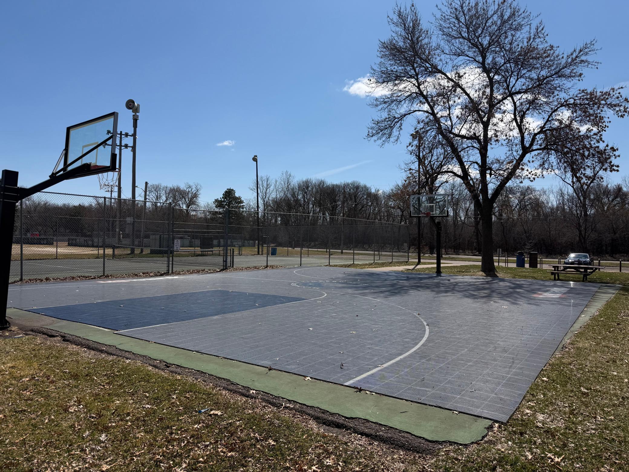 Basketball court.