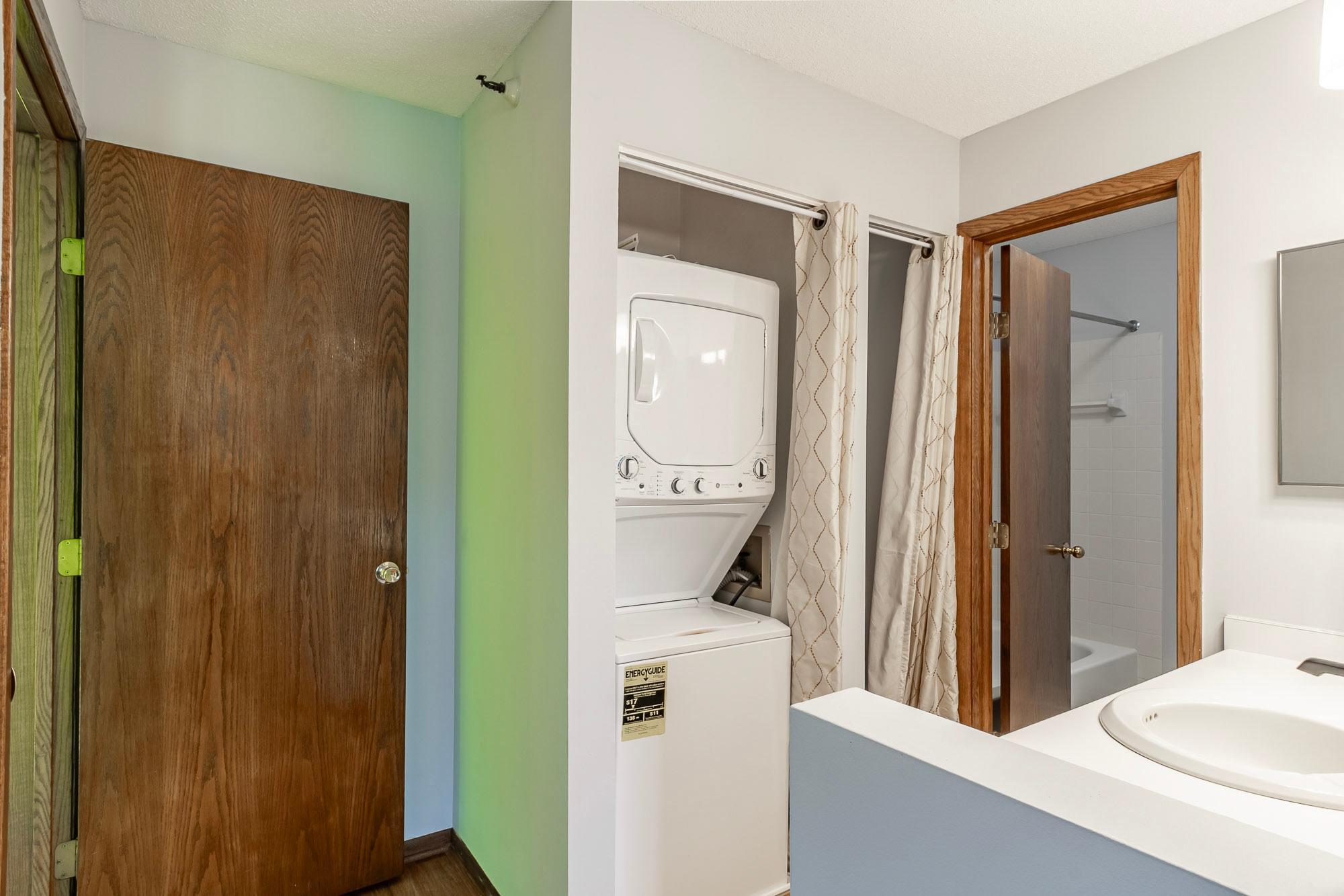 Laundry on the upper level