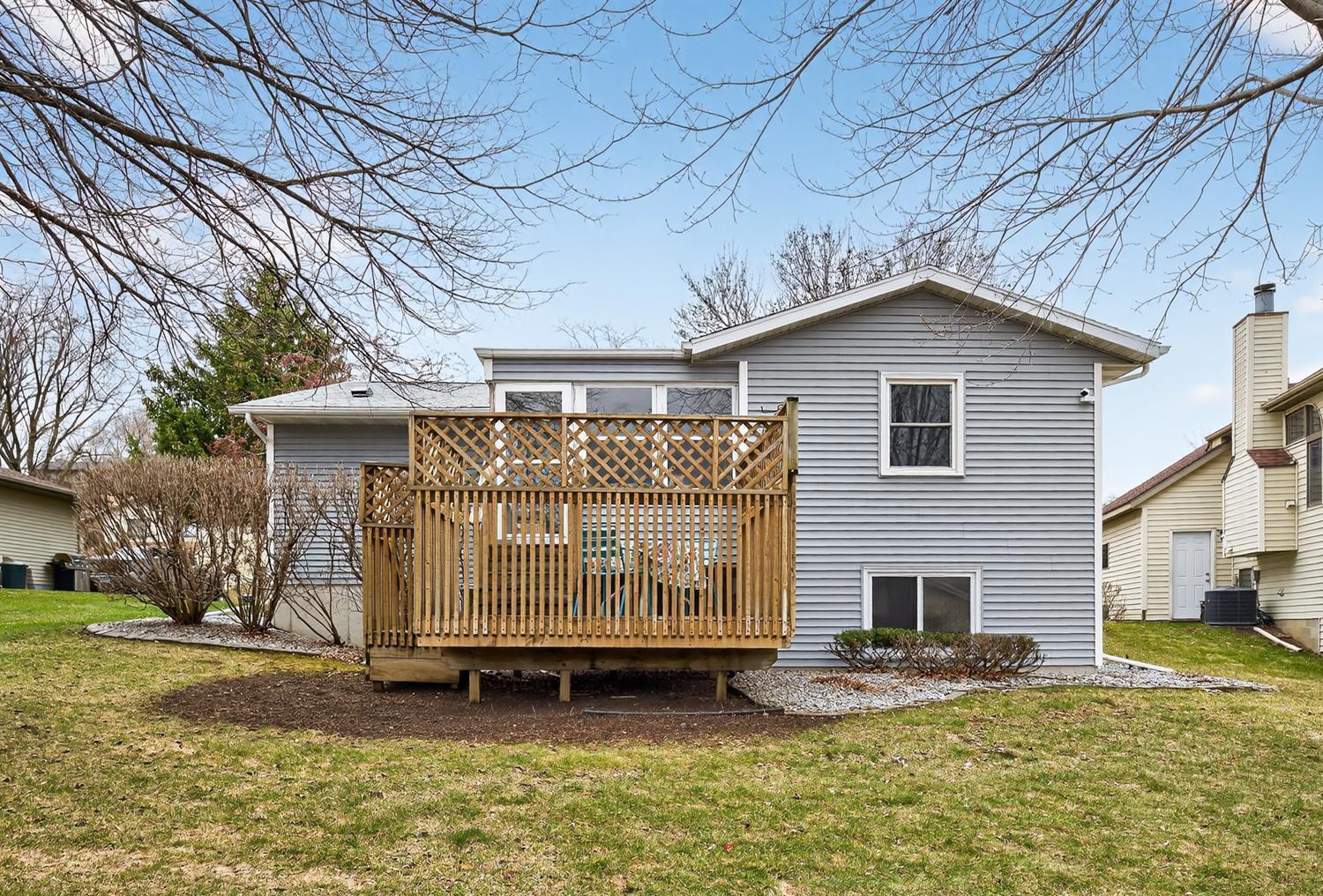 Back of home and deck