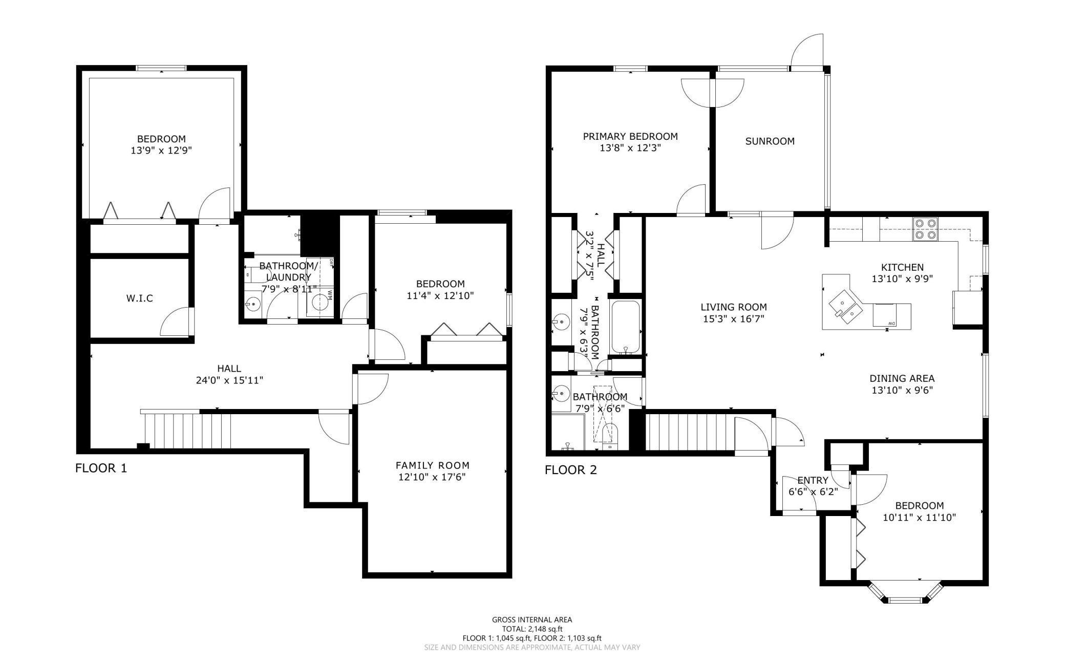 floor plans: both levels