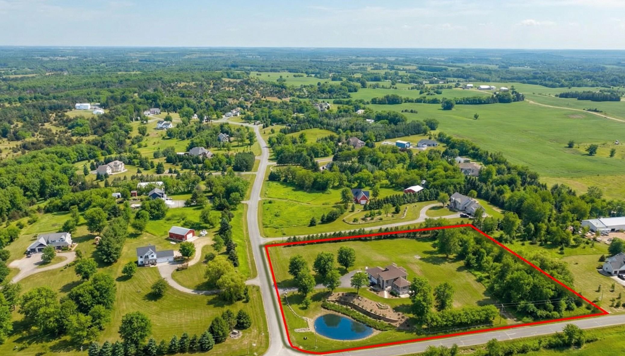 oh YES your new home 503 164th Ave with 5.54 acres with St Ctoix National Golf course around the corner, less than 10 to Stillwater and easy acess to Hudson the pfrefect location!
