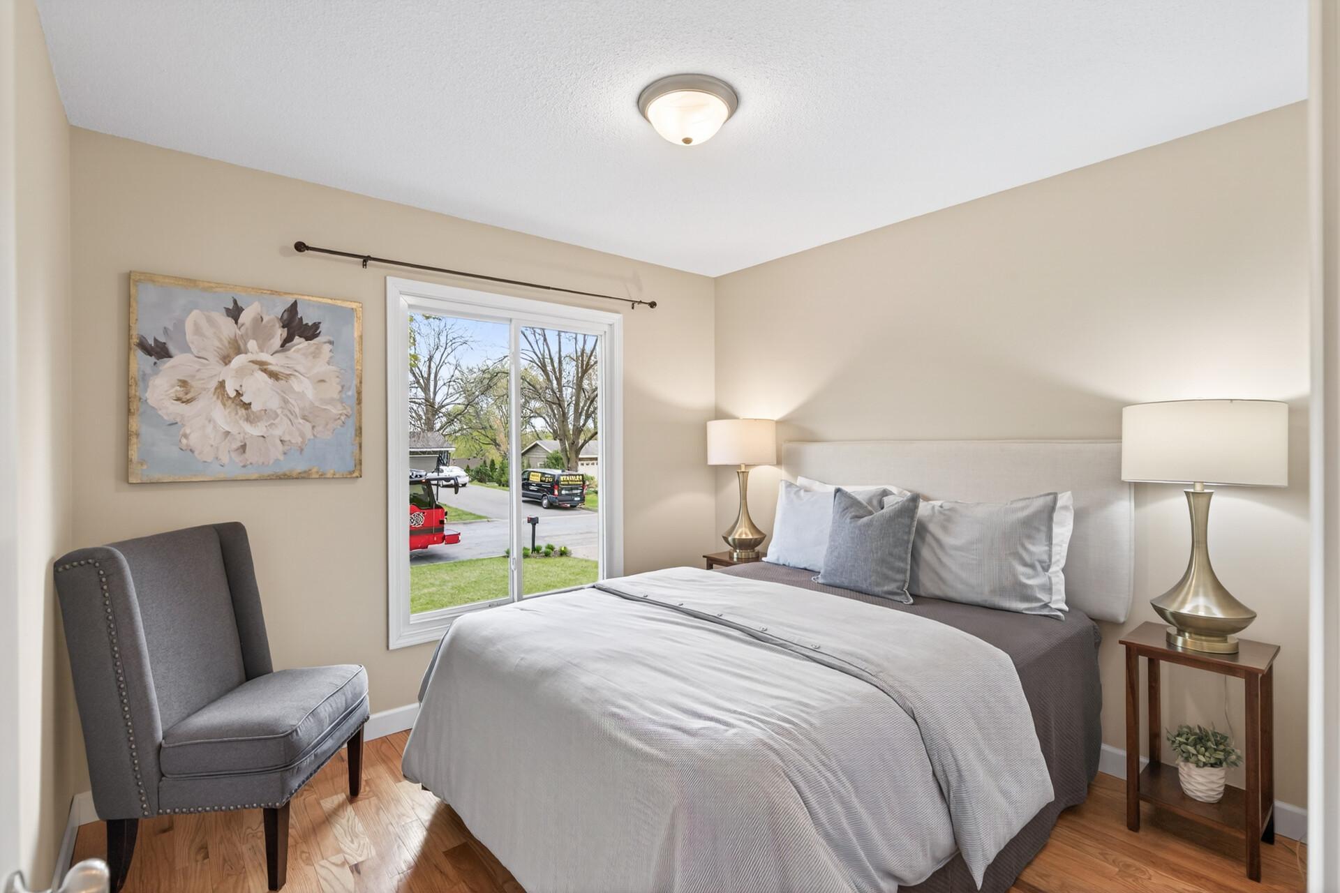 Third guest bedroom on upper level