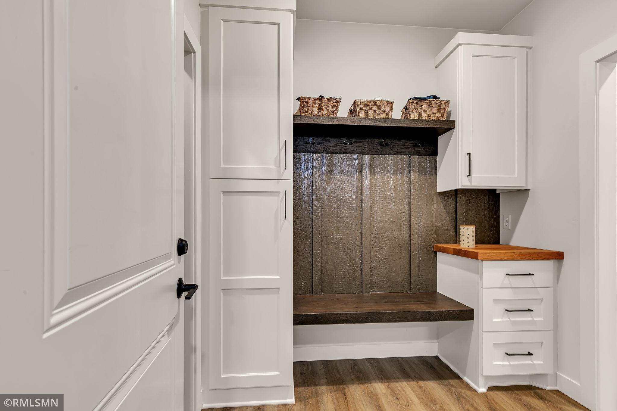 Coming in from garage, large drop zone