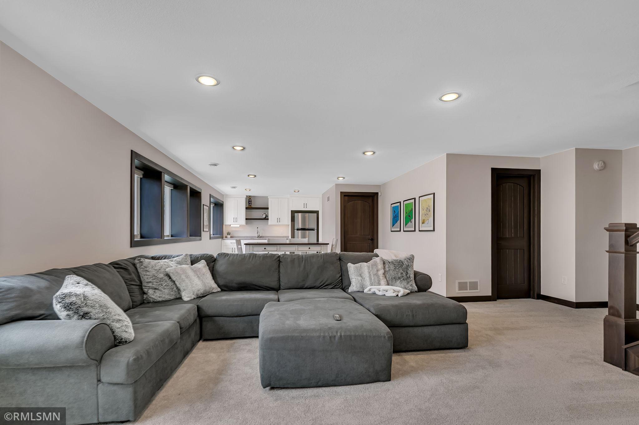 Huge lower level family room