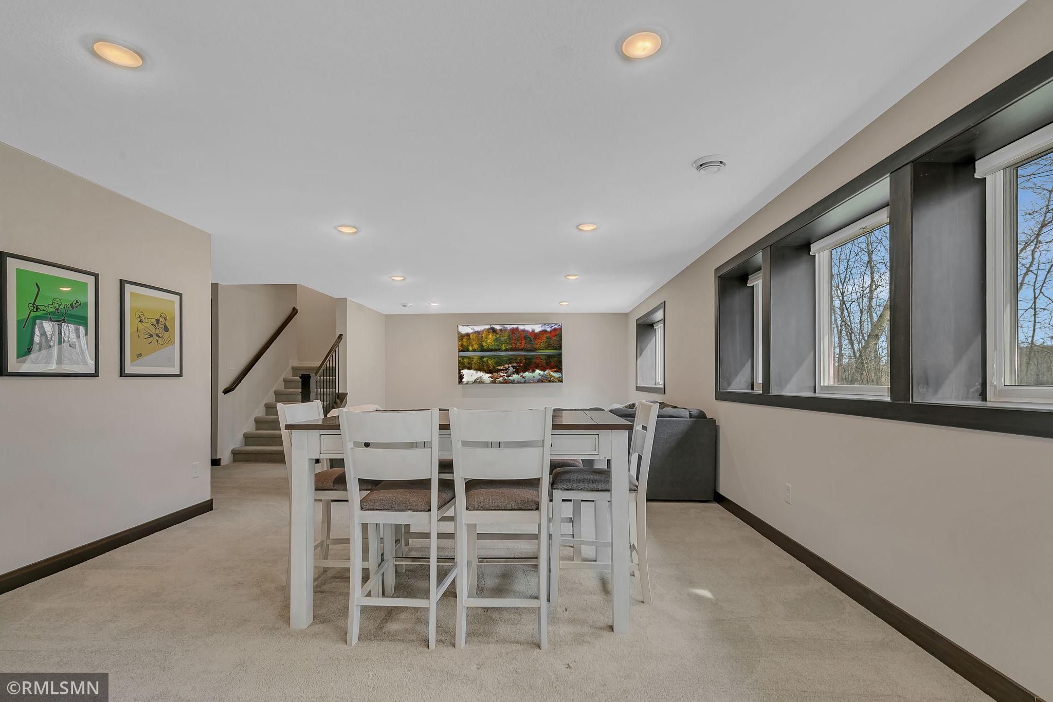 Finished lower level bright and welcoming