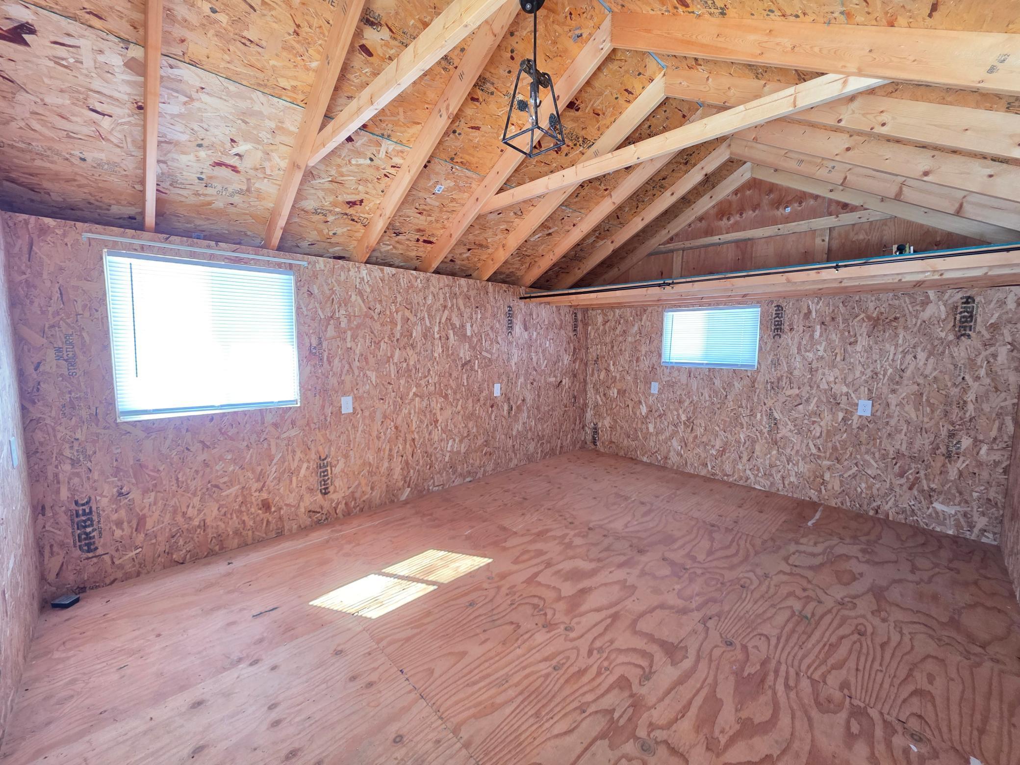 Blank slate for shed/multi-use cabin