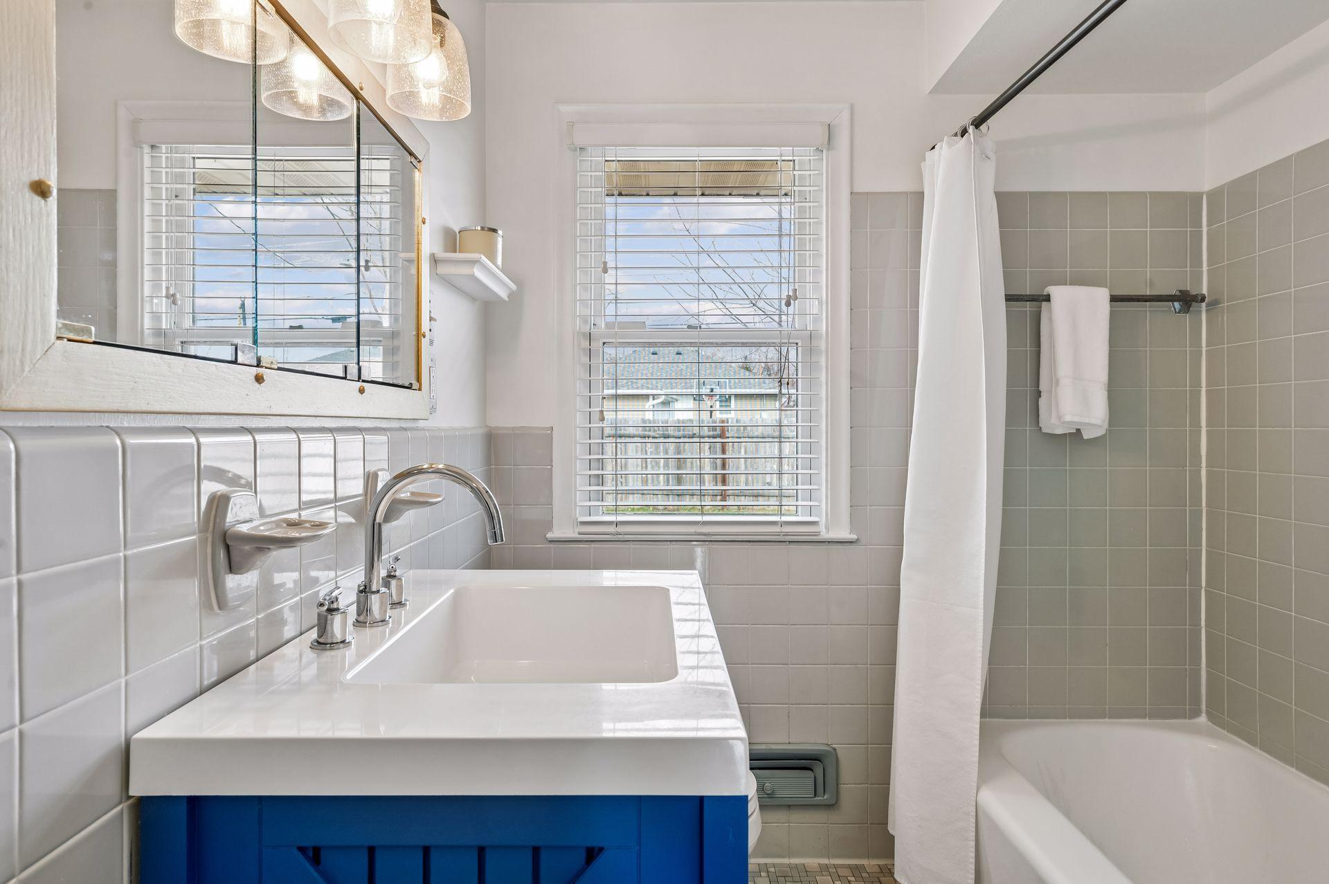 Bright Updated Bathroom