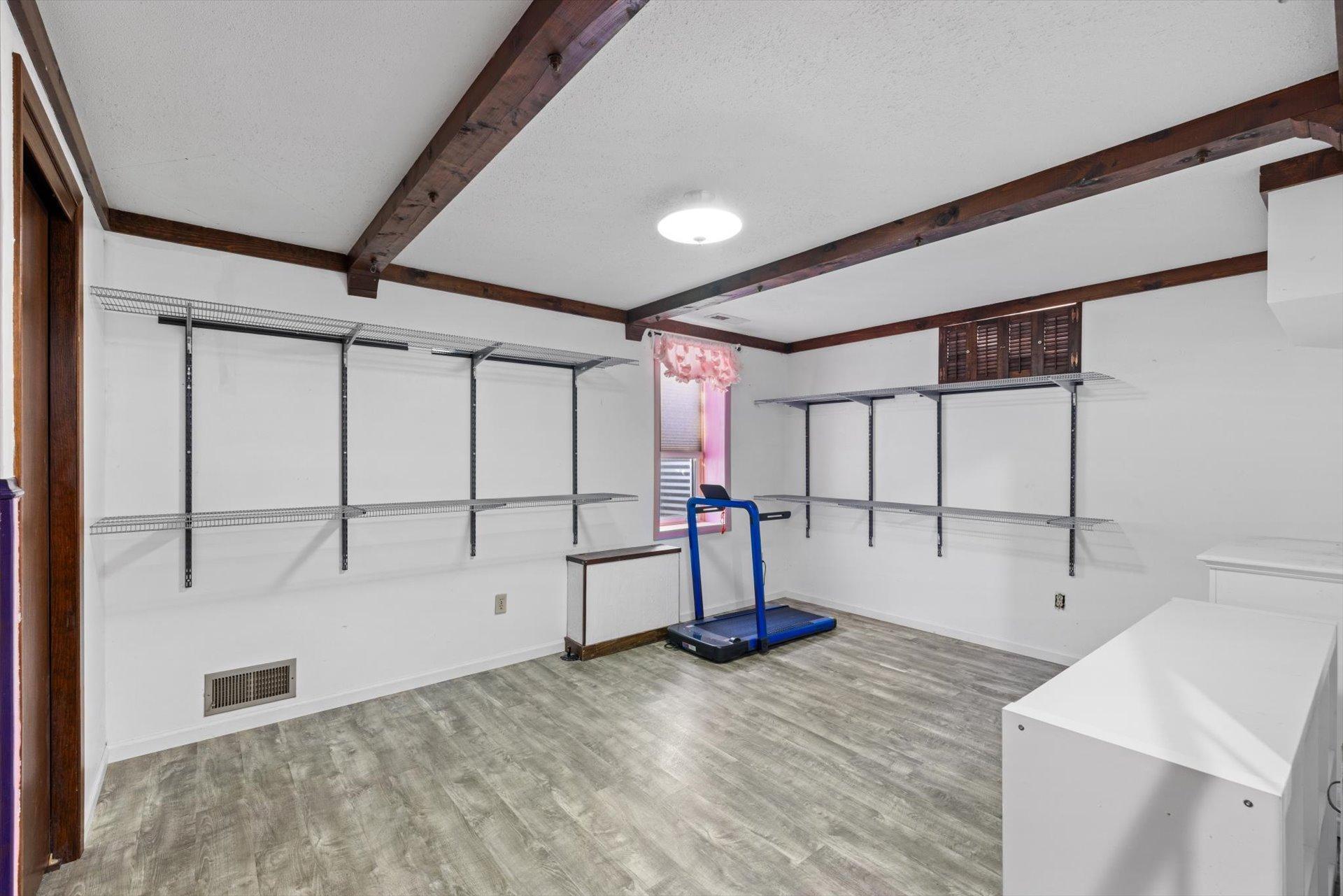 Lower level 17x11 bedroom or living room