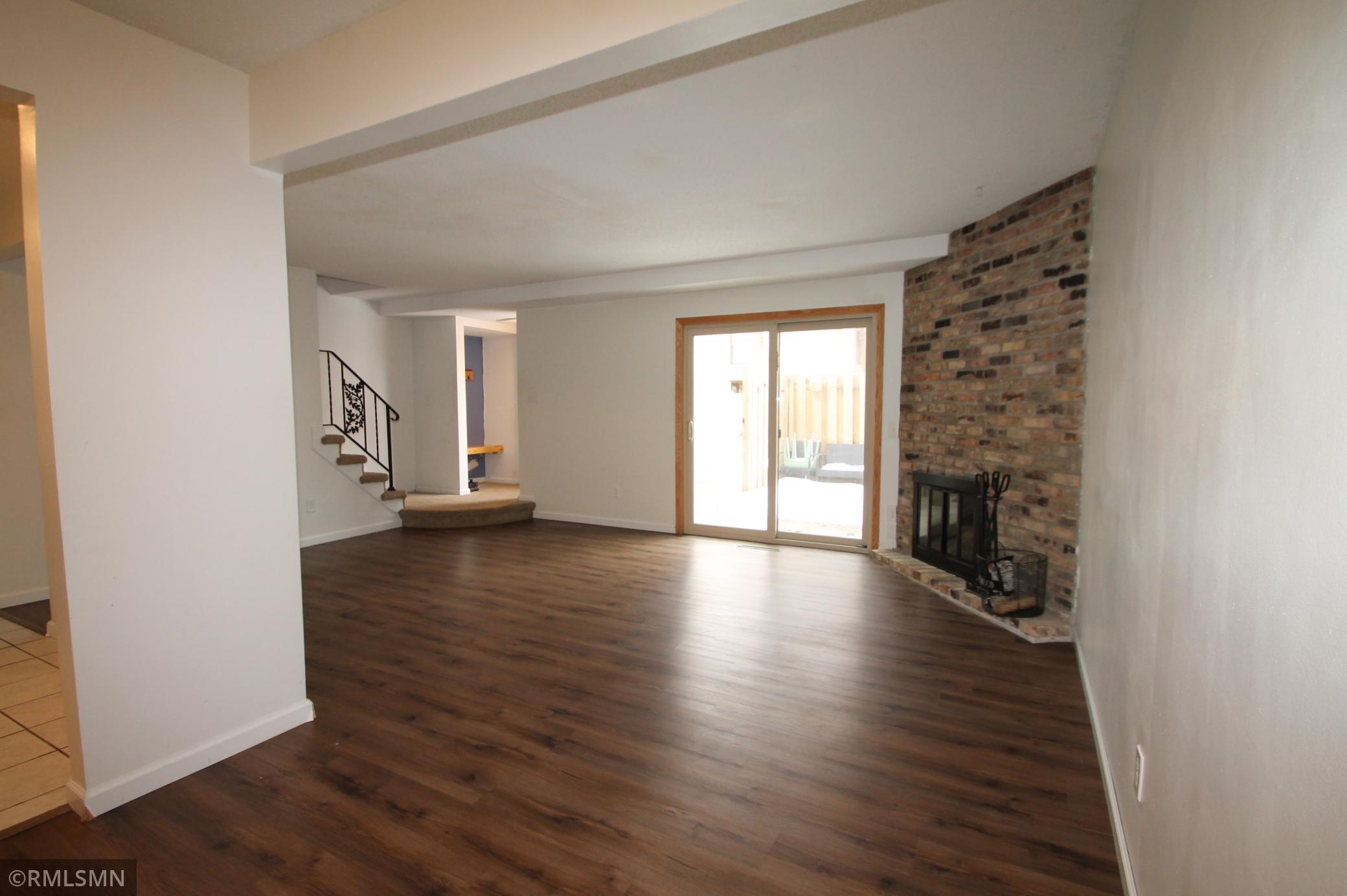 Newer flooring on the main level.