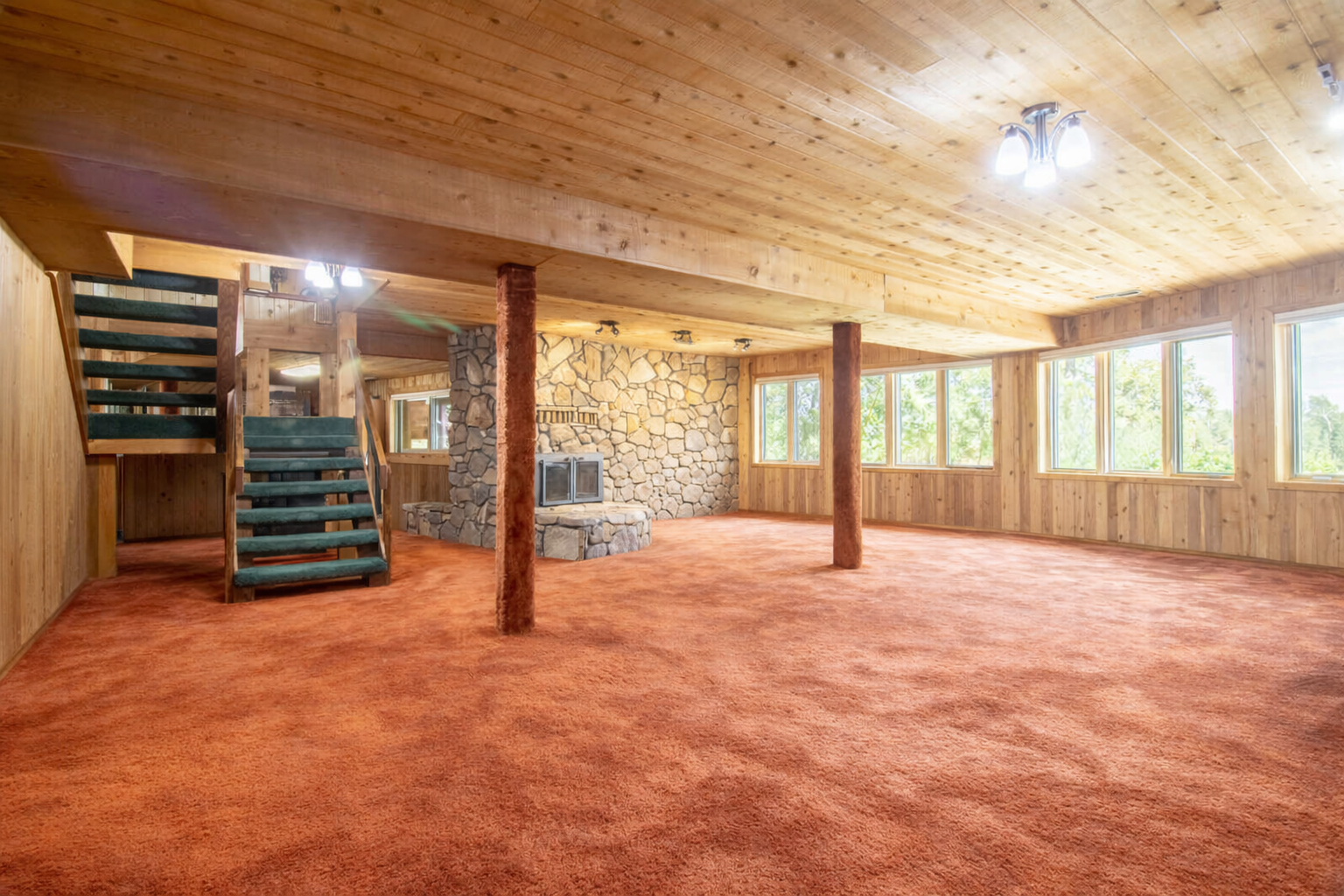 Huge living space in the Lower level walkout . Priced below tax and recent appraisal if buyer wishes for a more nuetral carpet.