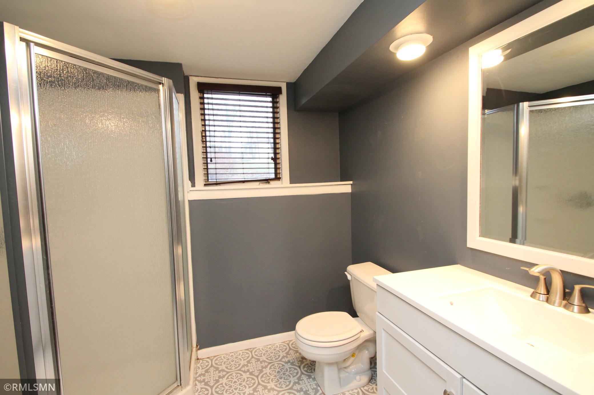 3/4 bathroom in lower level