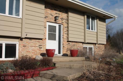 Front entry with a sidelight window.