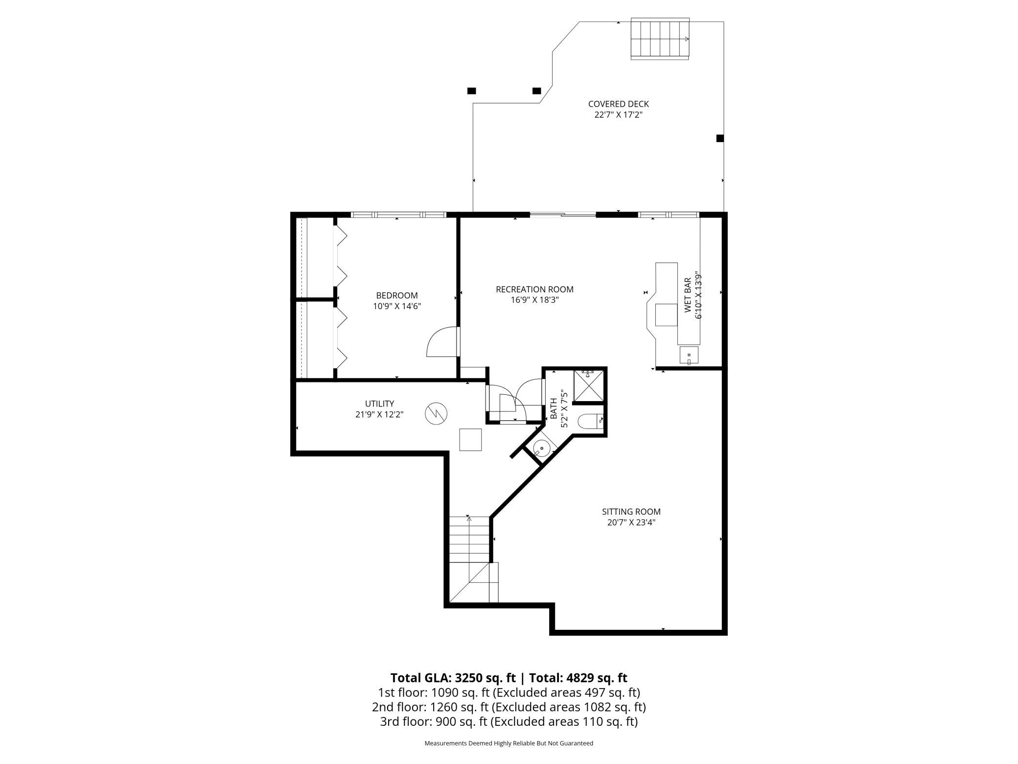 Basement floorplan. High resolution floorplans available in supplements.