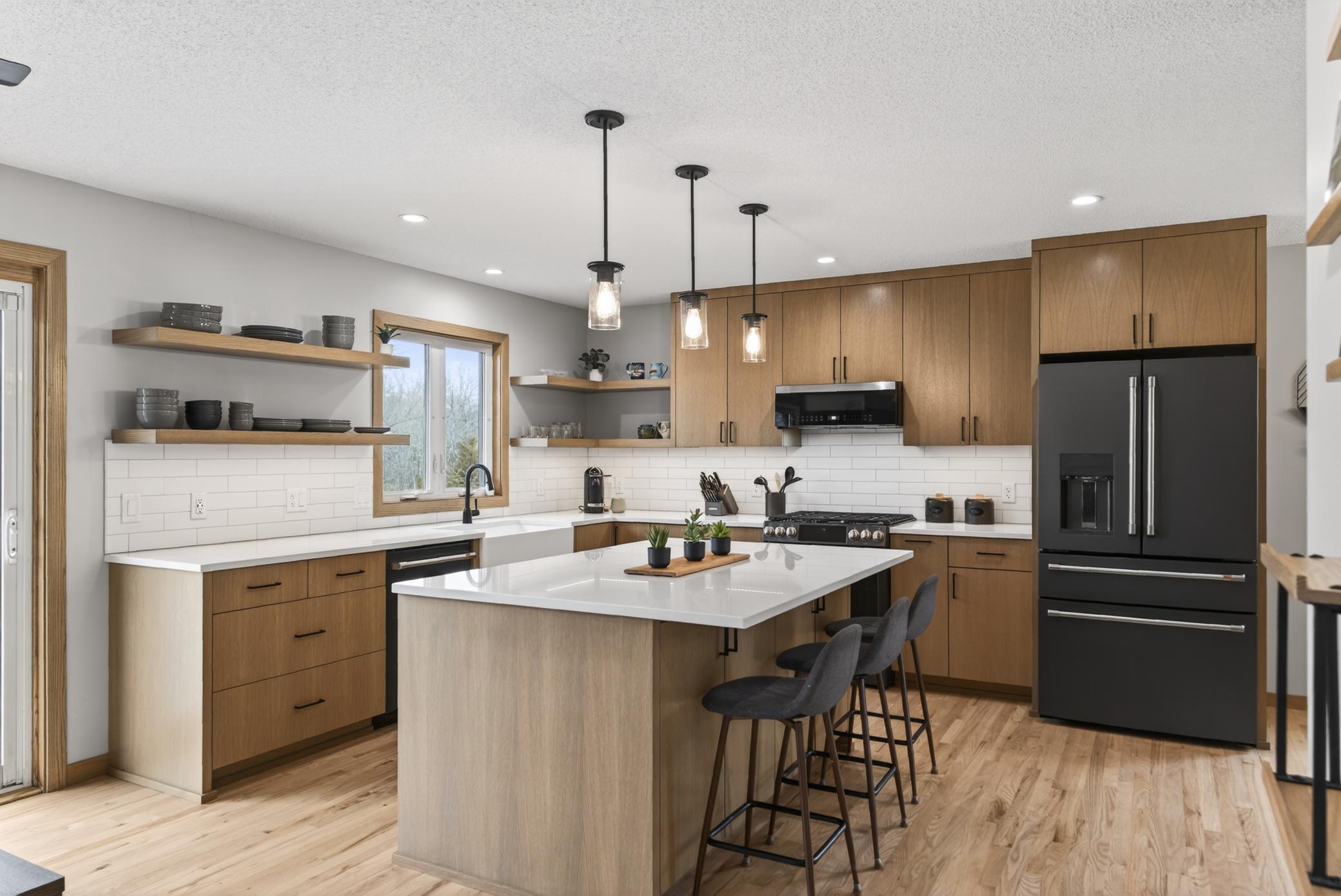 Kitchen was taken down to the studs and completely rebuilt.