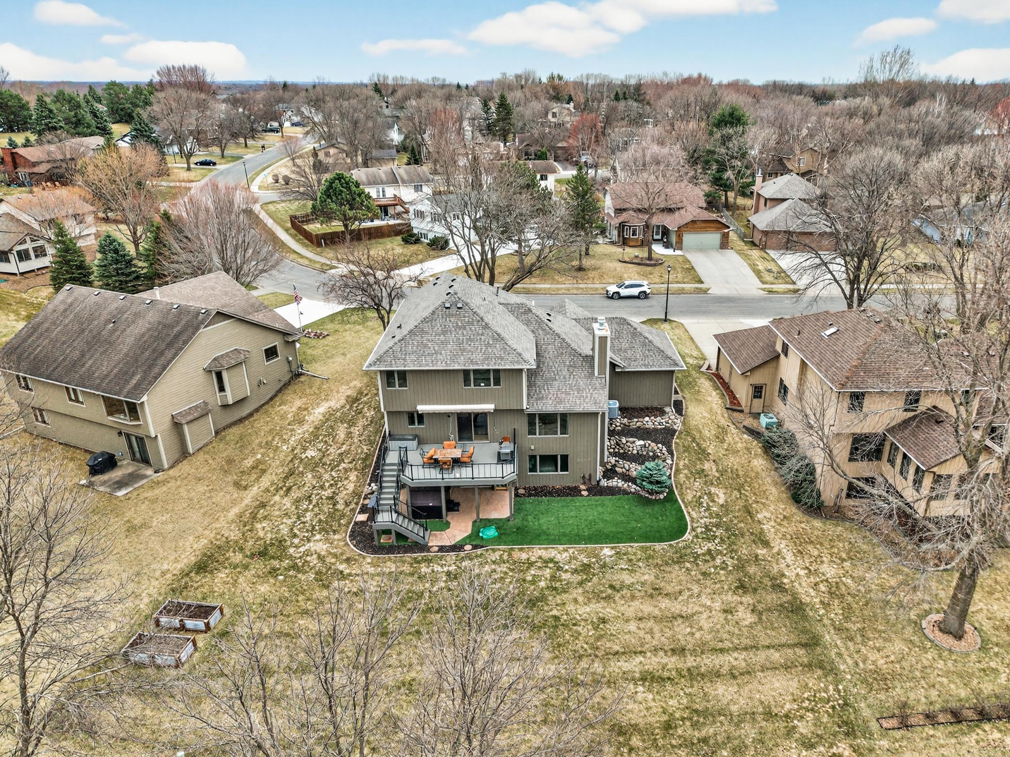 Another view of the backyard space.