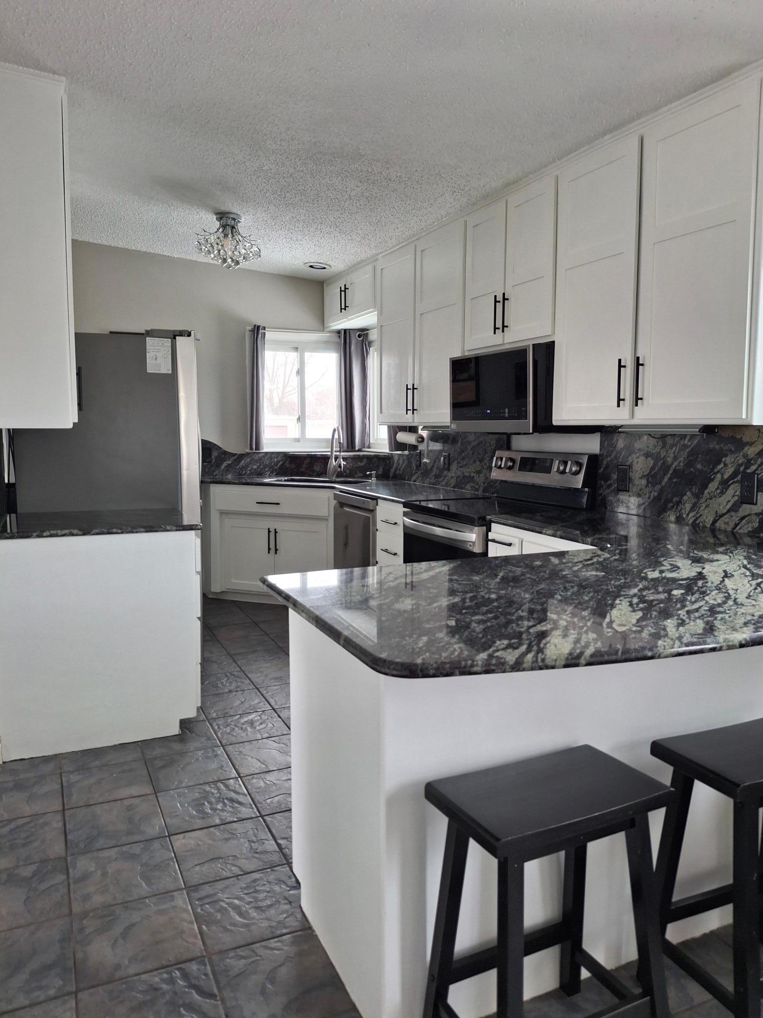 Kitchen with Granite Counters