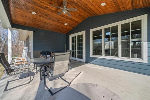 Surrounded by nature, this expansive setting provides a peaceful escape, with a porch that could easily be converted into a cozy 3- or 4-season space.