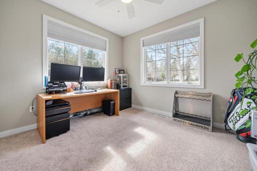 The flexible room can easily adapt to your needs, serving as a home office, guest bedroom, workout space, or whatever best fits your lifestyle.