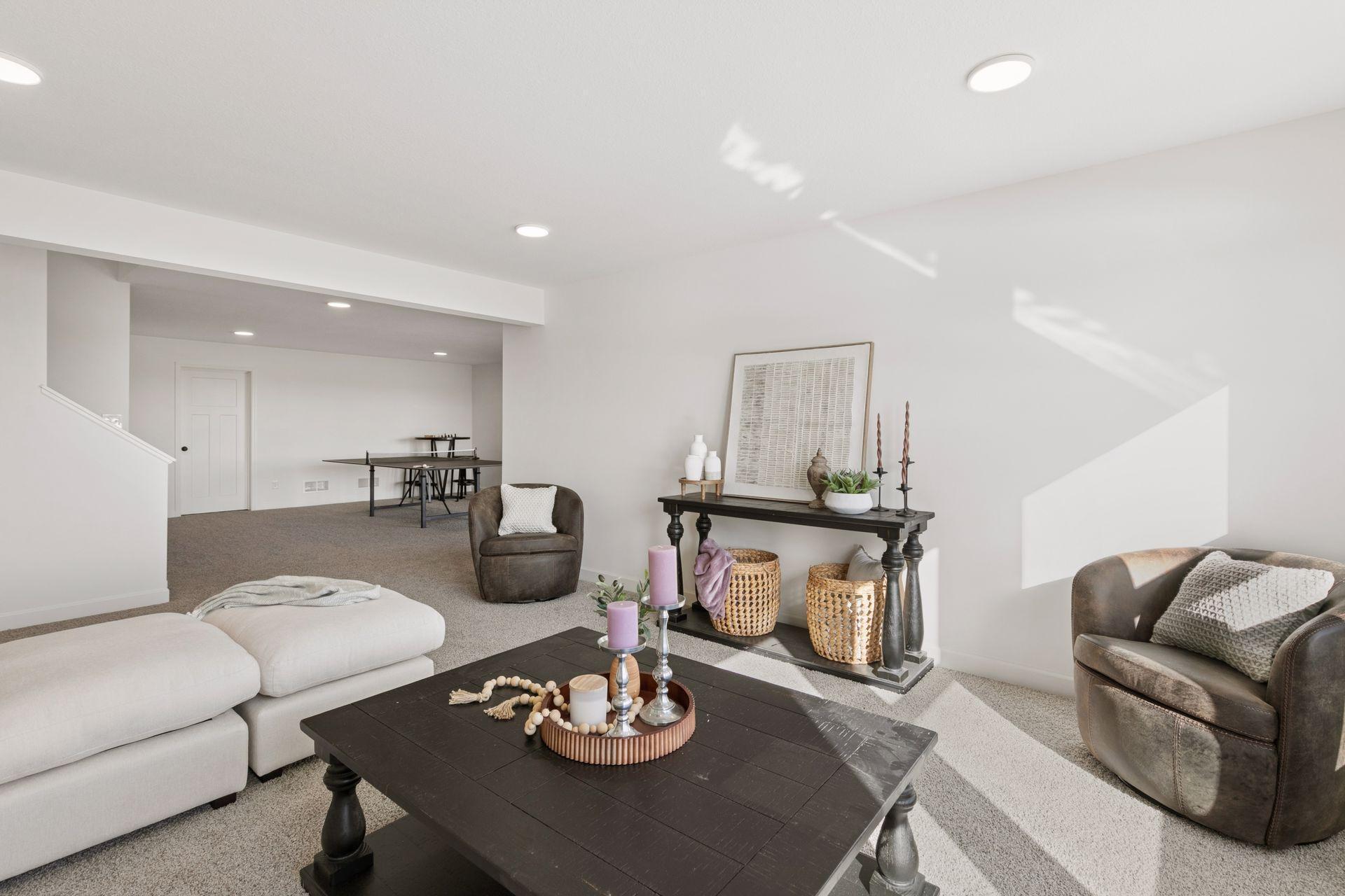 Lower Level Family Room All images of a previous Model