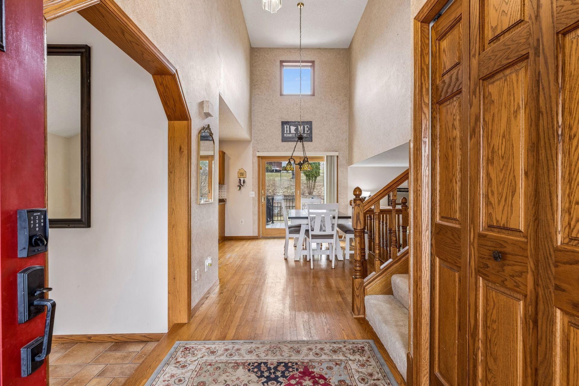 Entryway into informal dining room