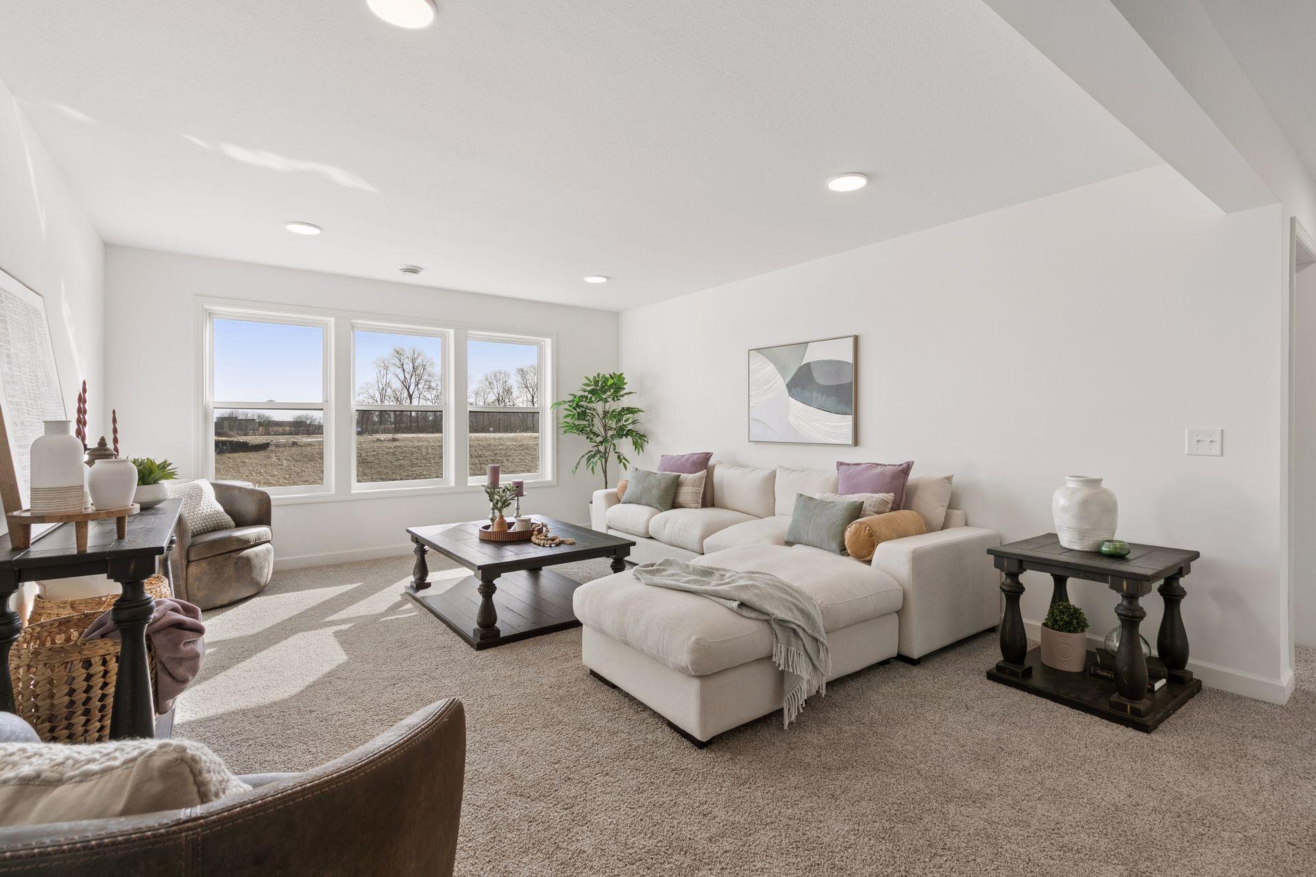 Lower Level Family Room All images of a previous Model