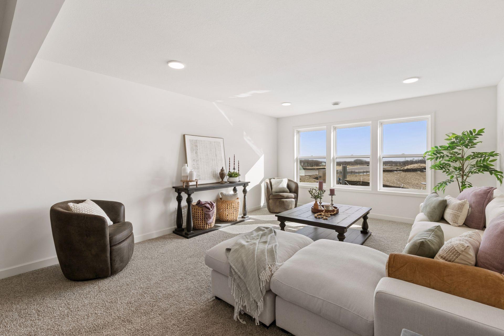 Lower Level Family Room All images of a previous Model