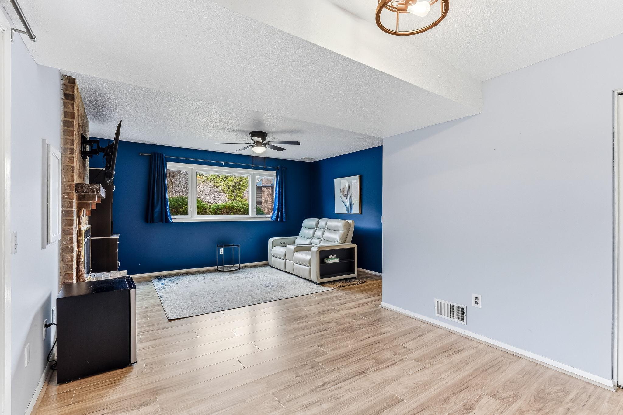 Spacious lower-level with durable flooring and multiple layout options to fit your lifestyle needs.