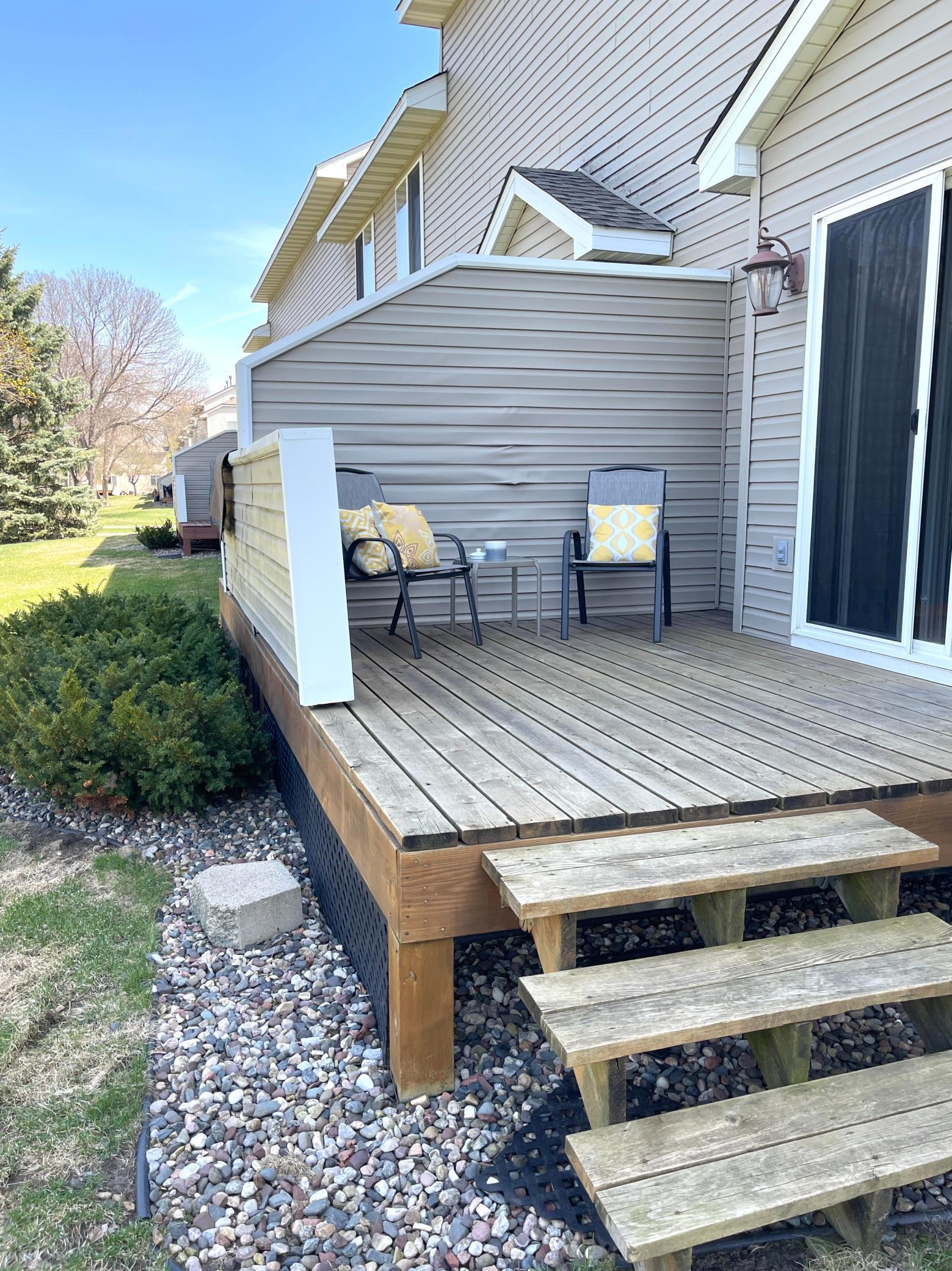 Deck Overlooking Large Backyard Space