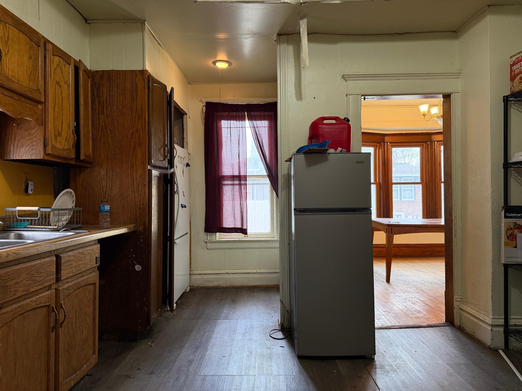 Kitchen overlooking the dinning room