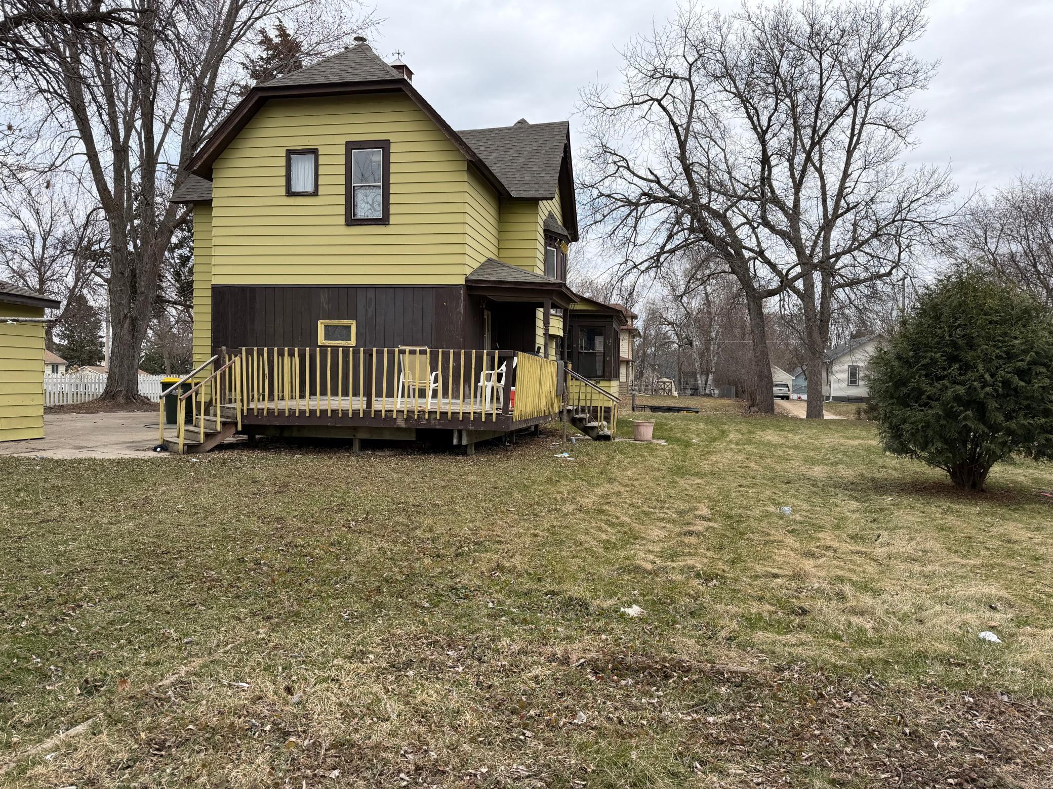 Back yard overlooking the house