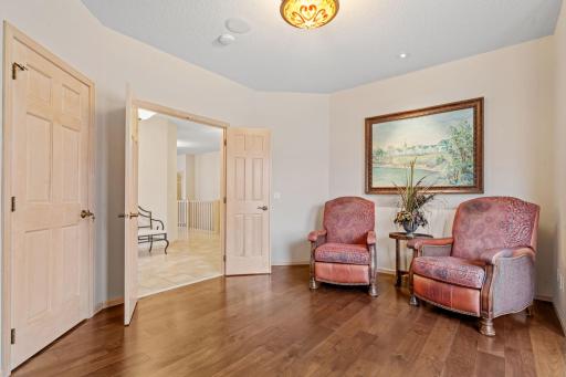 French doors open into this private space ~ office!