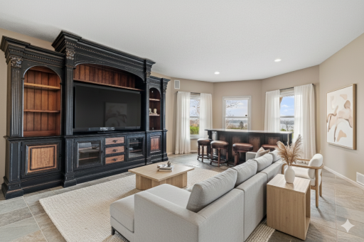 Alternate views of the Family Room ~ Virtually Staged